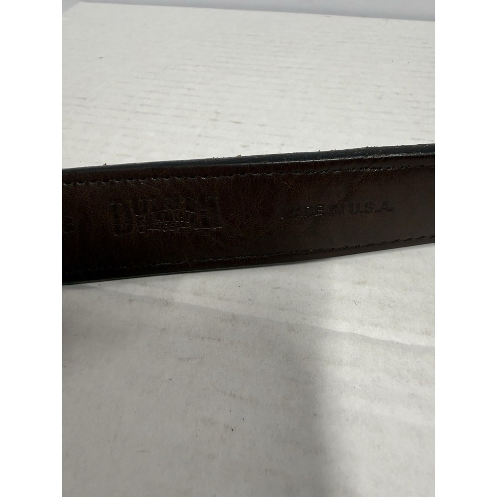 Duluth Trading Co Leather Belt Size 48 Brown Roller Buckle Heavy Duty Work Belt - Picture 5 of 6